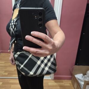 Burberry Black and White Crossbody Bag